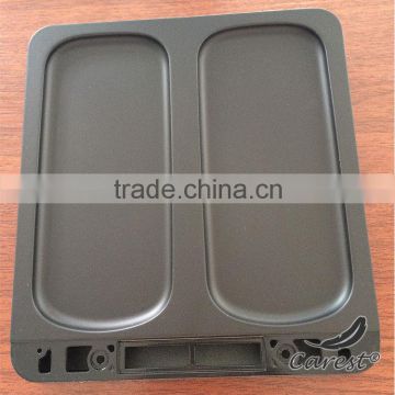 Pre-production plastic sample with soft touch painting, prepare for injection moulding