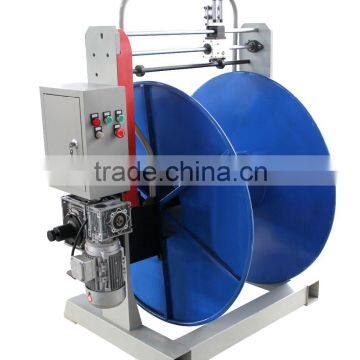 Stable and reliable rubber tube receiving and unwinding machine