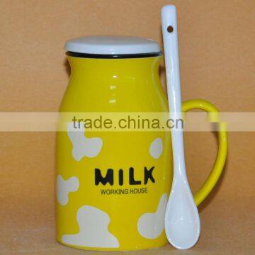 lovely cow milk mug drinkware, office coffee mug cup drinking