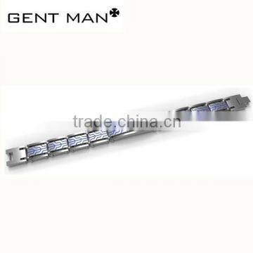 Spikes blue Tungsten Carbide Link Chain Bracelet on alibaba china