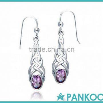 Hot Sale gold 925 silver zircon top design earring