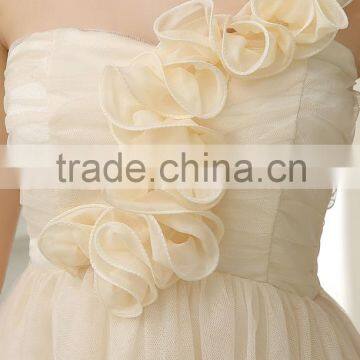 White Red Champagne Wedding Bridesmaid Dresses Short Girl Prom Gowns Women Elegant Party Princess Ball Dress photo-6