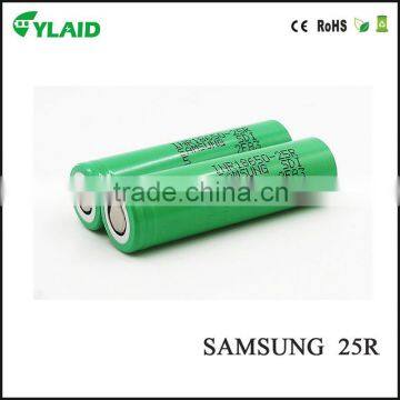 Wholesale for samsung inr18650-25r rechargeable battery li-ion used in vape accessories