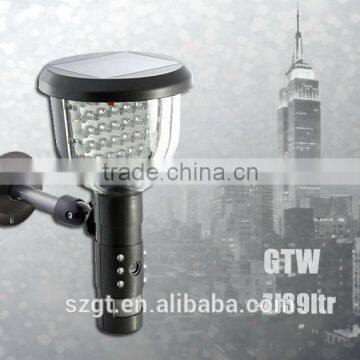 720P Solar powered garden lamp motion activated light and hidden video camera recording