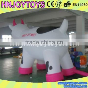 Color and size customized inflatable cow costume