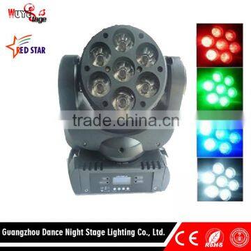KTV DJ 7pcs*12W LED Moving Head Beam Light Professional Stage Light
