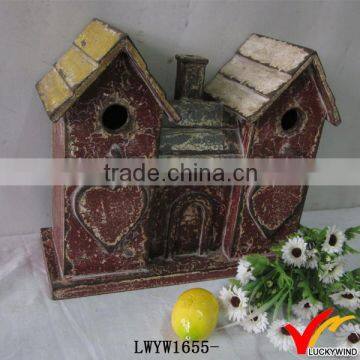 painted colorful fsc wooden birdhouse