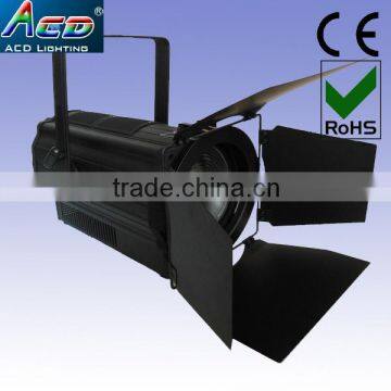 NEW design 300w 3200-3500k warm white led theater spot lighting dmx zoom 15-50degree led studio fresnel zoom light