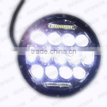 7'' 75W High Low Beam Driving Light DRL Front Light 7inch LED Headlight for Jeep Wrangler photo-6