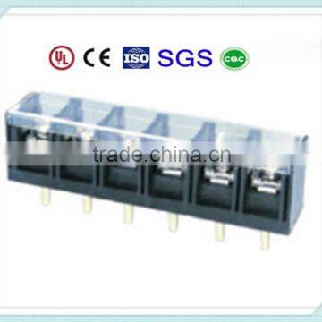 Barrier Wider Pin Terminal Block With Transparent Cover KDTE75 600V 40A 13mm Pitch