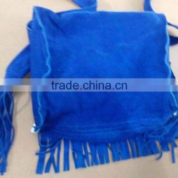 Handmade Western Style Real Suede Leather Beaded Ladies Shoulder Bag Fringed photo-6