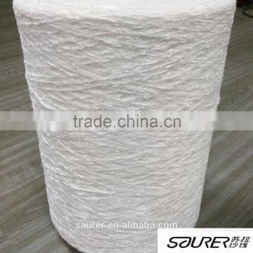 Acrylic Bright White Chenille Yarn photo-3