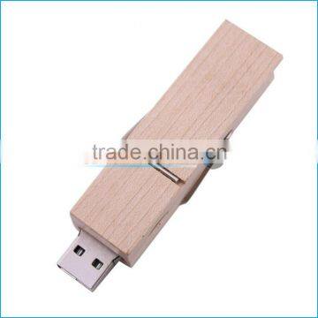 Custom Engraving Logo Wood Usb Flash Drive Wooden Clip USB Key Thumb Drive 2.0 Bulk 4GB/16GB/32GB/64GB/128GB photo-2