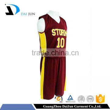 Daijun OEM 2016 new design men european basketball uniforms design