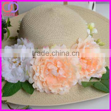 Silk Peony Head Flowers Wholesale for Hat Decoration photo-2