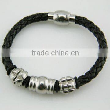 Magnetic bracelet mens leatherBL6951