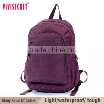 Vivisecret Colorful Polyester Cheap School Backpack With Rain Cover photo-6