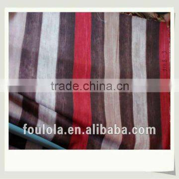 Polyester Printed Stripe styles Curtain Fabric Material