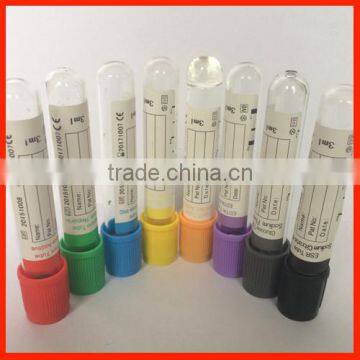 Ganda different colors vacutainer tube test pet