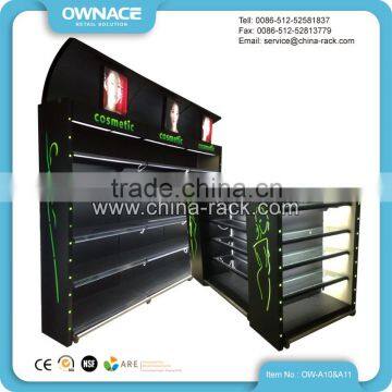 Cosmetic Lotion Display Advertising Shelf with LED Light Box