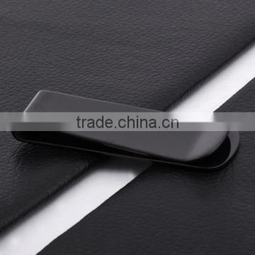 Stainless Steel Custom Money Clip Simple Design Black(KM10035)