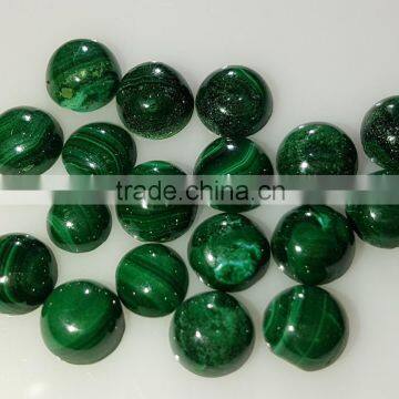 Natural Malachite Cabochon Round 8mm for Setting Nontreated