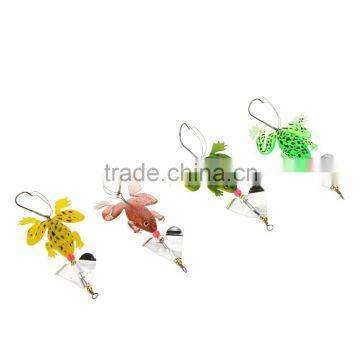 4Pcs 6.5g 11.5cm Frog Shape Soft Fishing Lures Single Fishhook Sequin Baits photo-3