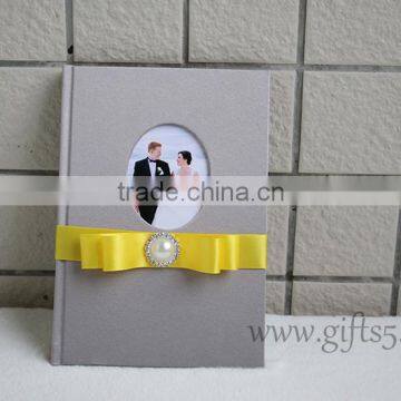 Wedding Guest Books Wiht Silk Covor photo-2