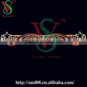 Street Christmas Decorative Fireworks Light Lamppost Motif Light photo-6