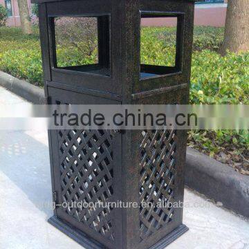 Cast Aluminum Garden Furniture Office Large Dustbin