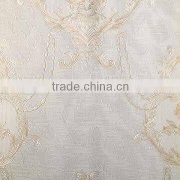 Hot Selling Deep Embossed Flower Basket Pattern Vinyl Wallpaper photo-2