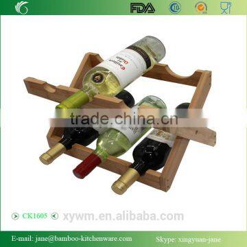 Bamboo Countertop Wine Rack 6-bottles photo-2