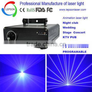 Single blue 300mW Animation text laser light