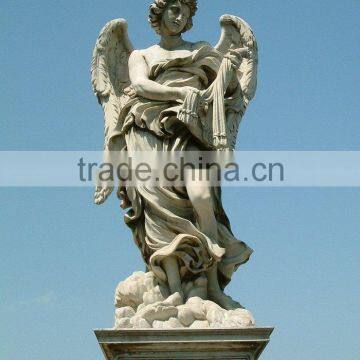 sandstone carved outdoor large angel statues