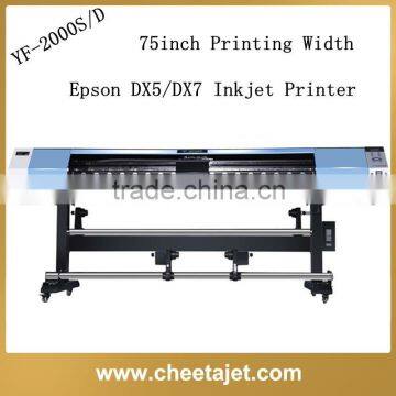 1.9m dx5 head water based printing machine to print vinyl stickers