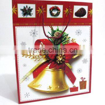 Christmas gift shopping paper bag