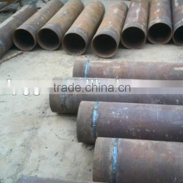 casing tube for construction with female and male thread