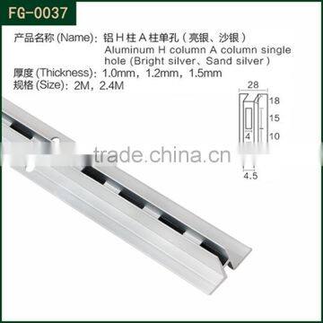 Iron aluminum alloy zinc profile channel for garment clothes display