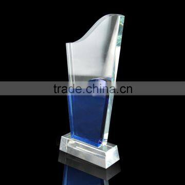 modern style ! custom clear acrylic trophy/medal made in Guangzhou OEM factory