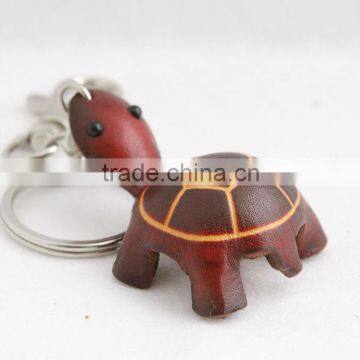Handmade Leather Turtle Key Chain photo-2
