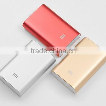 Original Xiaomi 5V 2A 10000mAh Super Mini Power Bank for Smartphone Tablet PC Silver