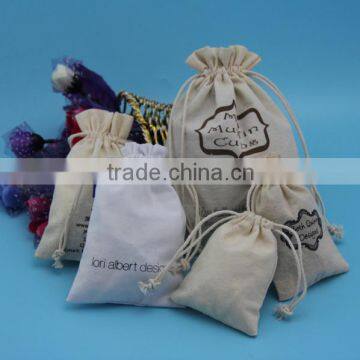 Plain White Cotton Drawstring Bag Wholesale From Yuanjie