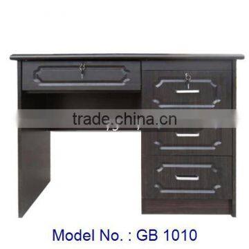 Latest Model Writing Study Desk Computer Table For Home Or Office With Drawers And Lockers In Black Color Modern Designs