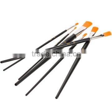 Wholesale High Quality Nylon Artist Paint Brush Set 6, Professional Artist Painting Brush For Painting in China