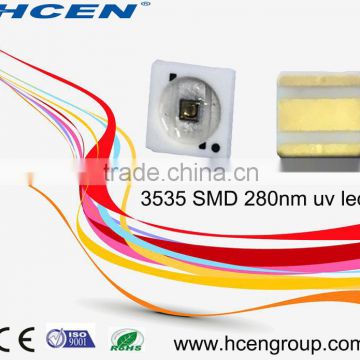 2016 hot selling high quality 3535 SMD gerimicidal uvc led 275nm 280nm uv led for sterilizer