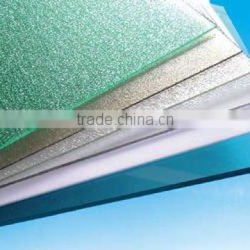 uv layer 100% raw makrolon polycarbonate embossed sheet