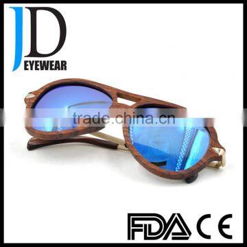 Custom Made Fashion Design Driving Aviator Wood Sunglasses