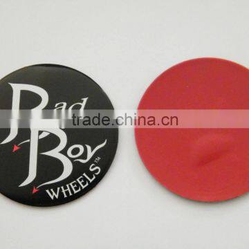 Aluminum prnt badge, car sticker, round aluminum badge