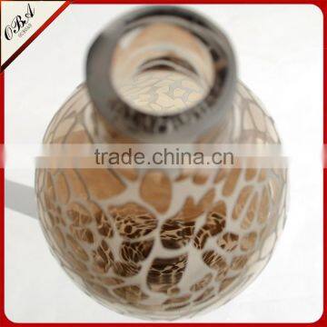 Different Design Handmade Art Wedding Decoration Flower Arrangement ,Tall Frosting Glass Vase photo-5