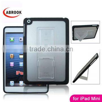 Dual color hybrid stand combo hard belt clip case for ipad mini